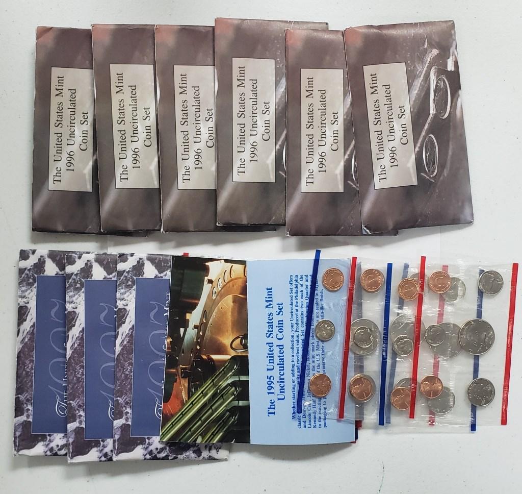 (6) 1996 U.S. MINT SETS w/DIME ORIGINAL (1 of 5)