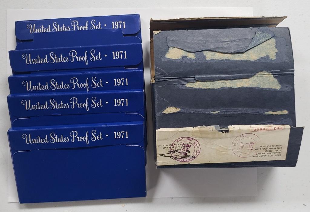(5) 1971 U.S. PROOF SETS in ORG MAILER (1 of 3)