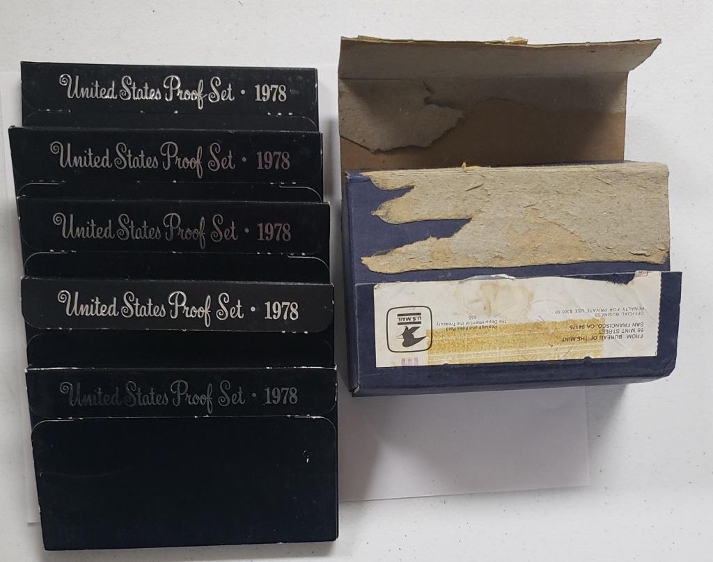 (5) 1978 U.S. PROOF SETS in ORG MAILER (1 of 3)