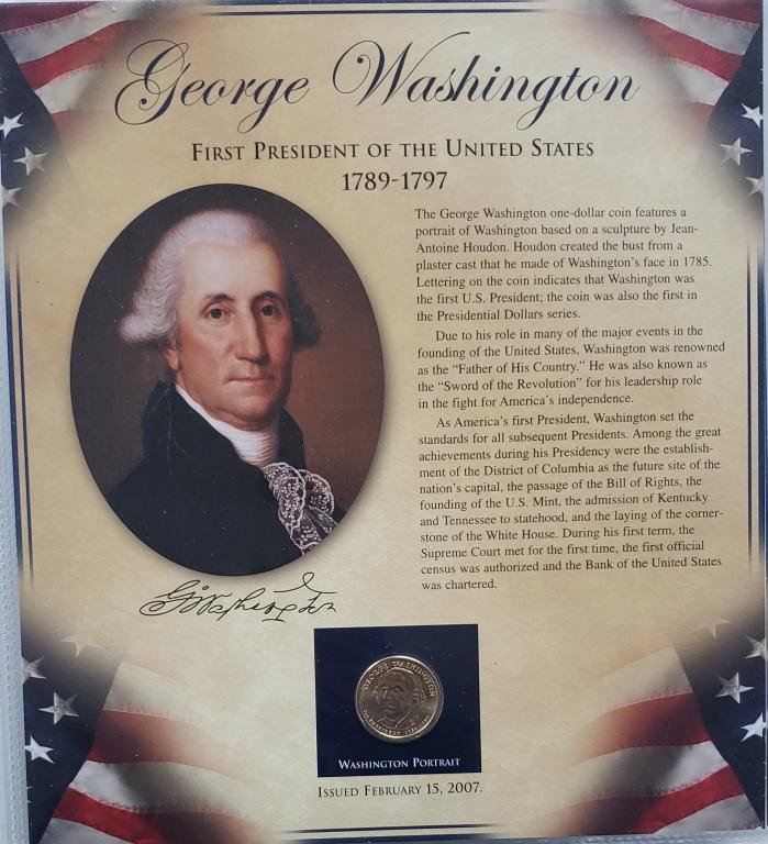 POSTAL COMMEM SOCIETY PRESIDENTIAL $1 (1 of 5)