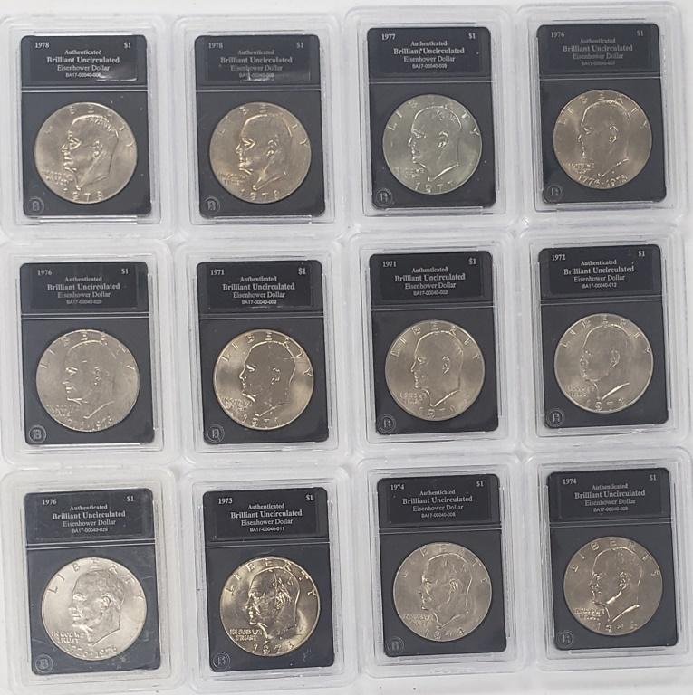 12 IKE DOLLARS BRADFORD EXCHANGE (1 of 2)