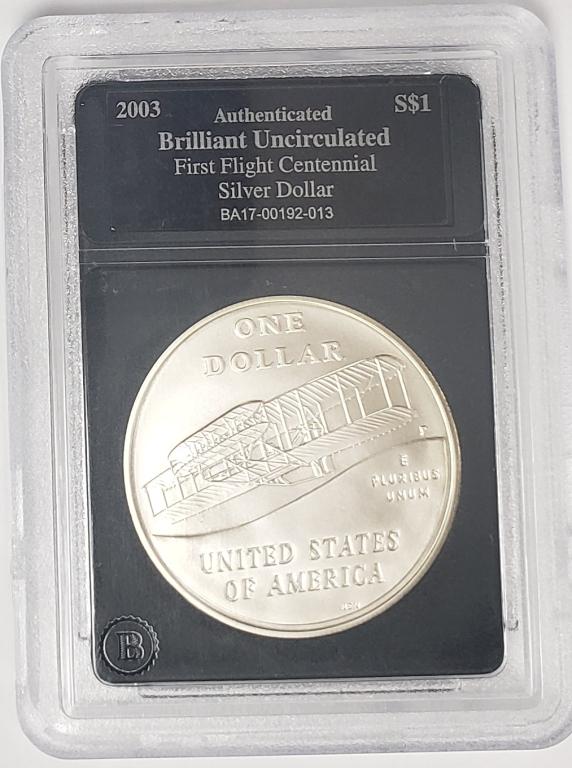 2003 FISRT FLIGHT SILVER COMMEM $1 (1 of 4)