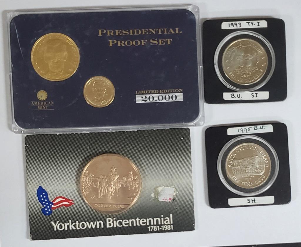 YORKTOWN DICENTENNIAL BRONZE PROOF MEDAL, (1 of 2)