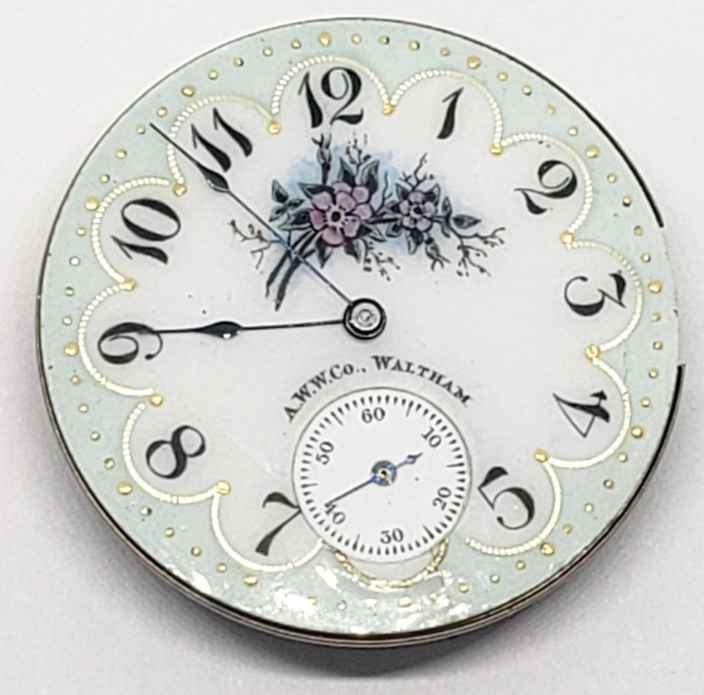 FANCY FACE WALTHAM WATCH MOVEMENT: SERIAL #6230858 GRADE J, SIZE 6, 7j RUNS - VERY PRETTY
