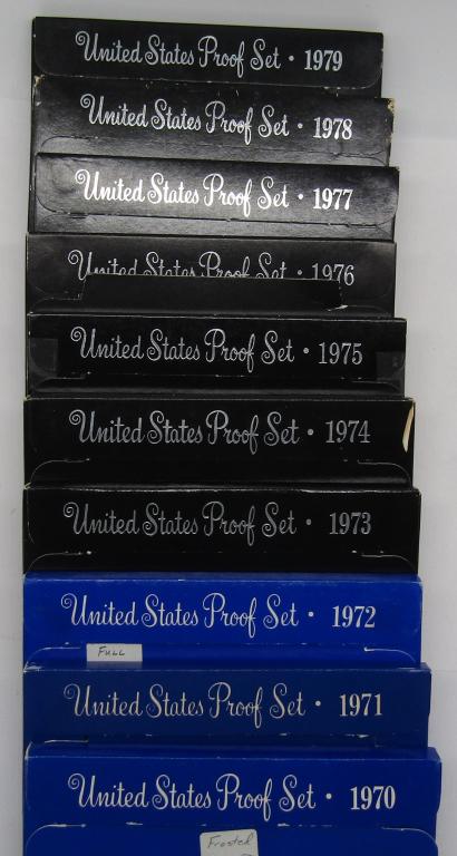 1970 thru 1979 U.S. PROOF SETS (1 of 1)