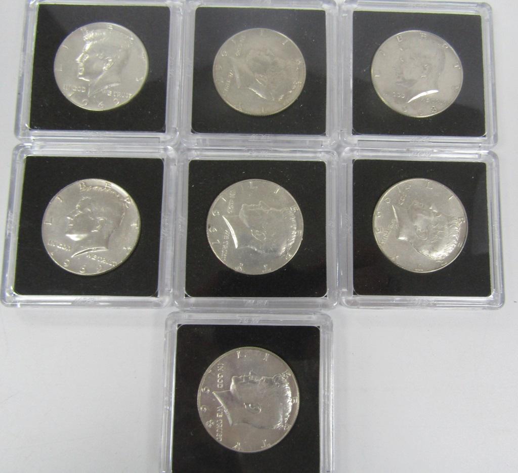 (6) 40% SILVER KENNEDY HALF DOLLARS (1 of 2)