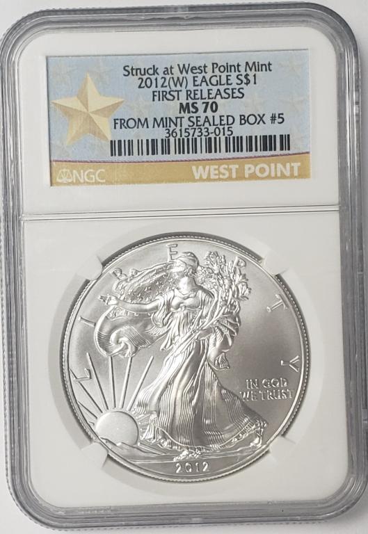 2012-W American Silver Eagle NGC MS70 1st (1 of 4)