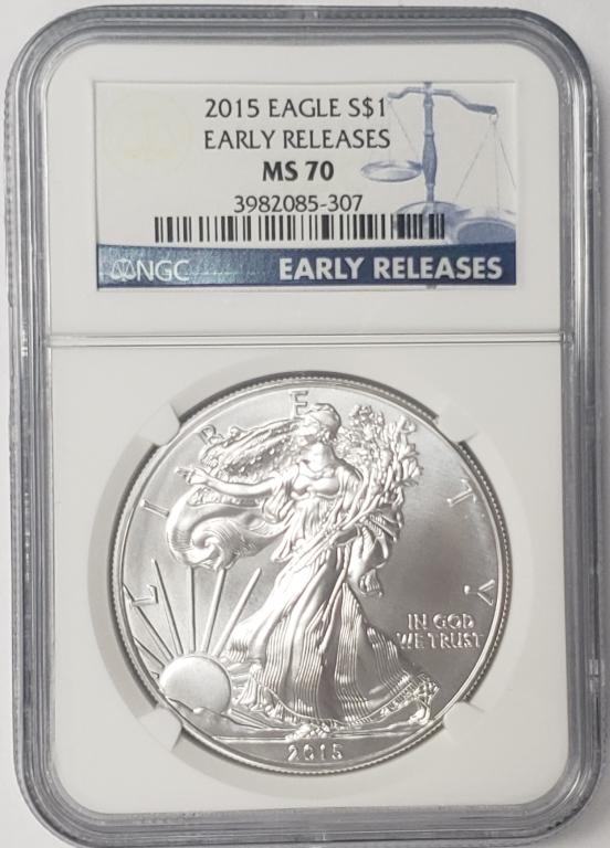 2015 Silver Eagle NGC MS70 - Early Releases (1 of 4)