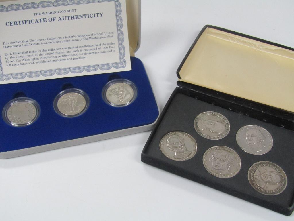 (3) SILVER HALF DOLLARS & PRESIDENTIAL (1 of 3)