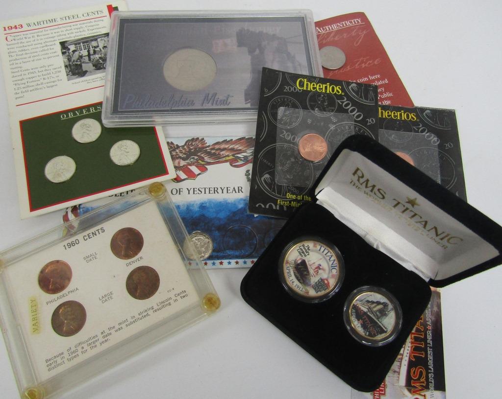 U.S. COIN LOT: (2) CHEERIOS CENTS; (1 of 4)