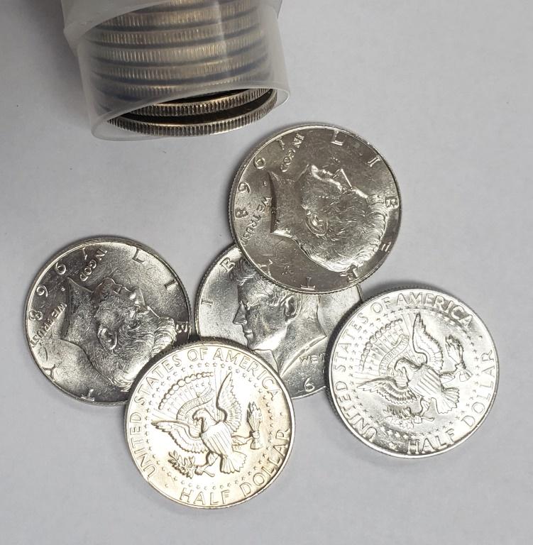 SILVER KENNEDY HALF DOLLAR ROLL (20) (1 of 1)