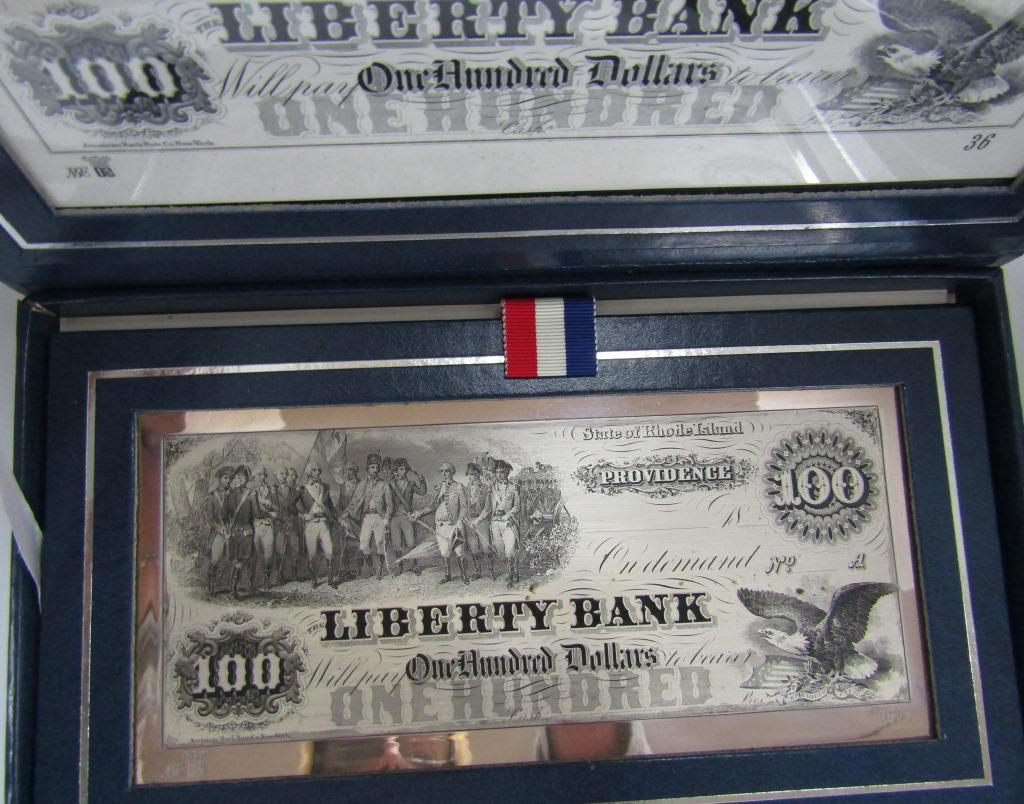 HISTORIC AMERICAN CURRENCY STERLING SILVER (1 of 3)