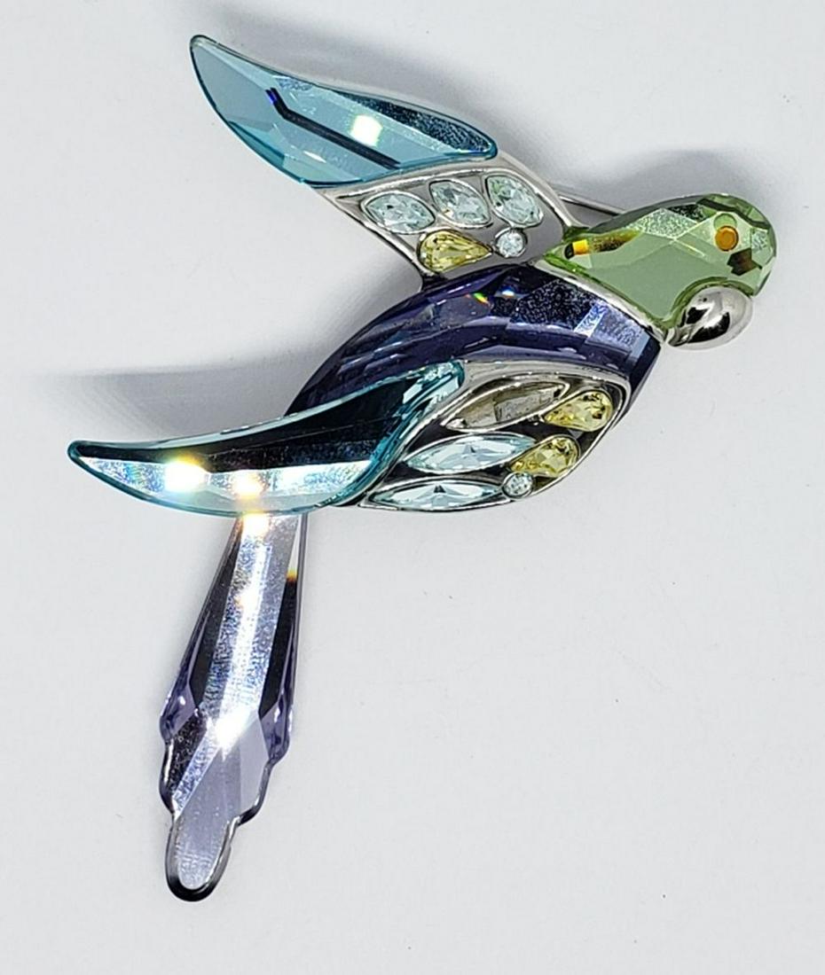SWAROVSKI STERLING PARROT BROOCH RARE!! (1 of 7)