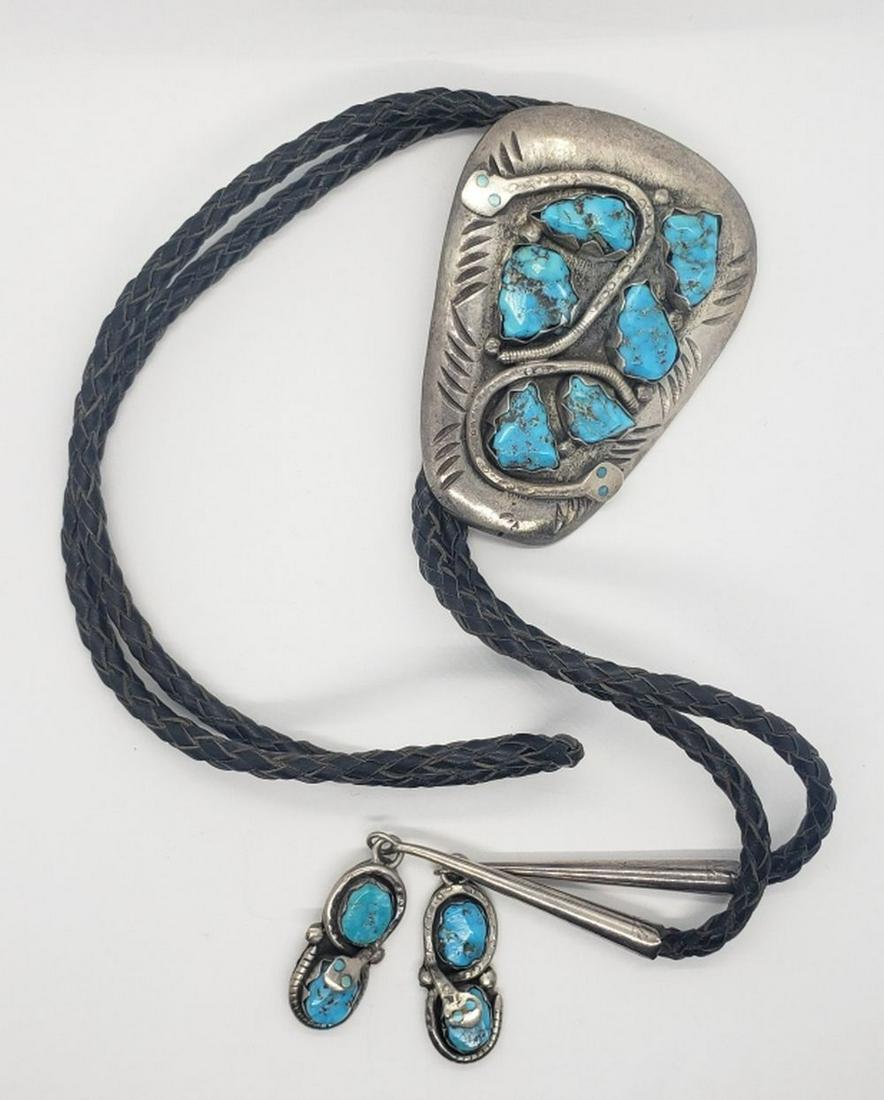 EFFIE C CALAVAZA Zuni BOLO TIE (1 of 6)
