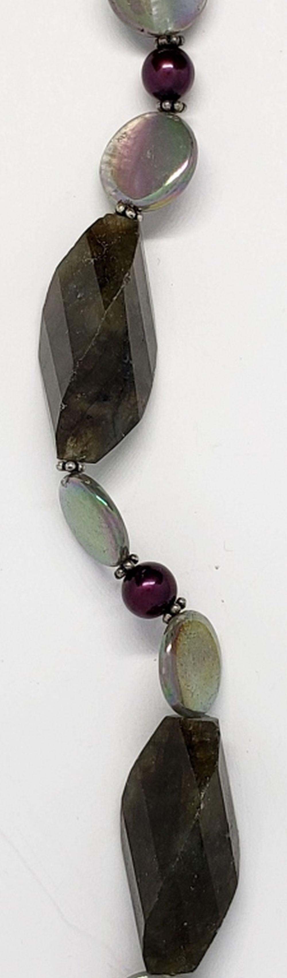 VINTAGE BEADED BRACELET WITH 925 CLASP (1 of 5)