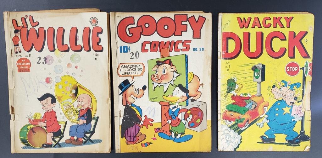 (3) 1948/49 10c COMIC'S WACKY DUCK #2 (1 of 2)