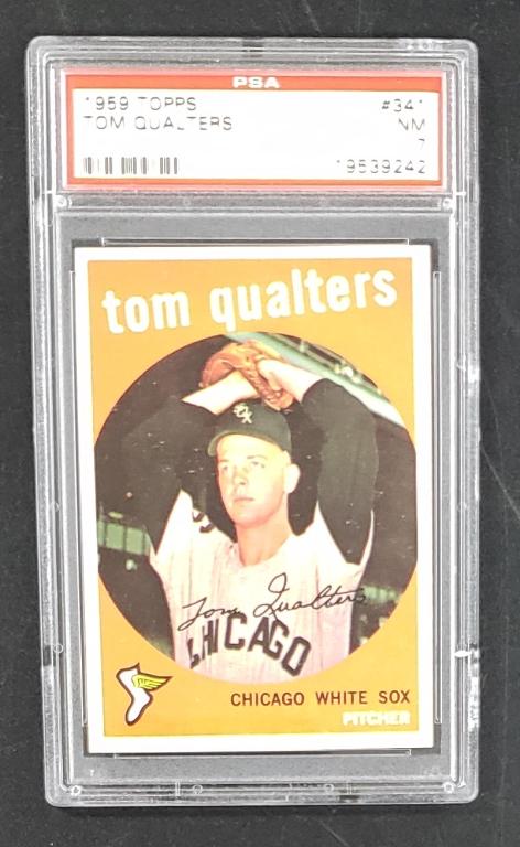 1959 TOPPS #341 QUALTERS PSA NM 7 (1 of 2)
