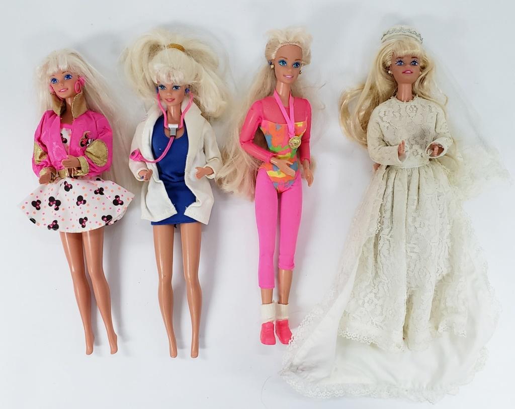 (4) BARBIE DOLLS: DOCTOR, OLYMPIC, (1 of 2)