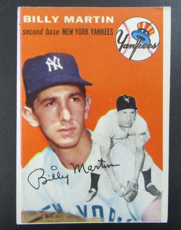 1954 TOPPS #13 BILLY MARTIN VGEX (1 of 2)