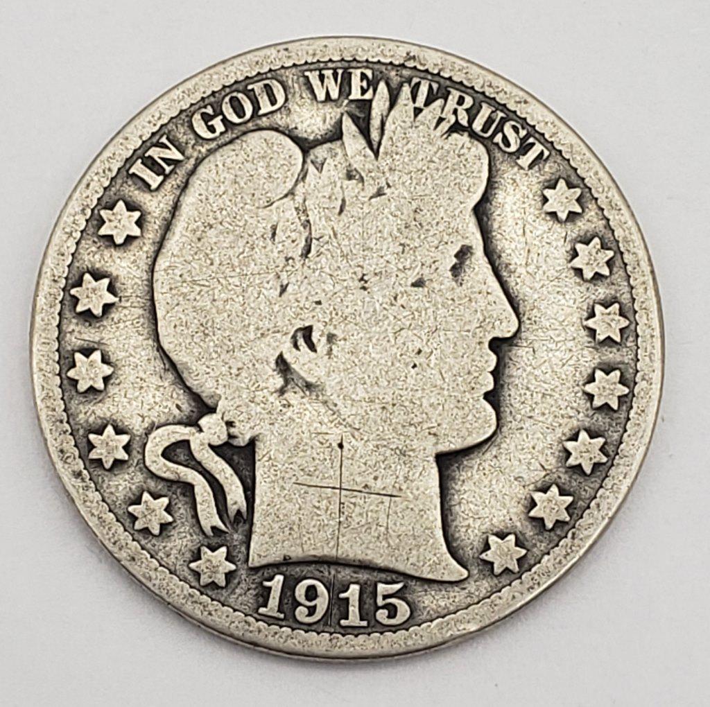 1915 BARBER HALF DOLLAR (1 of 2)