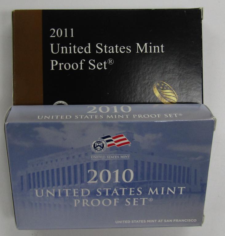 2010 & 2011 U.S. PROOF SETS (1 of 1)