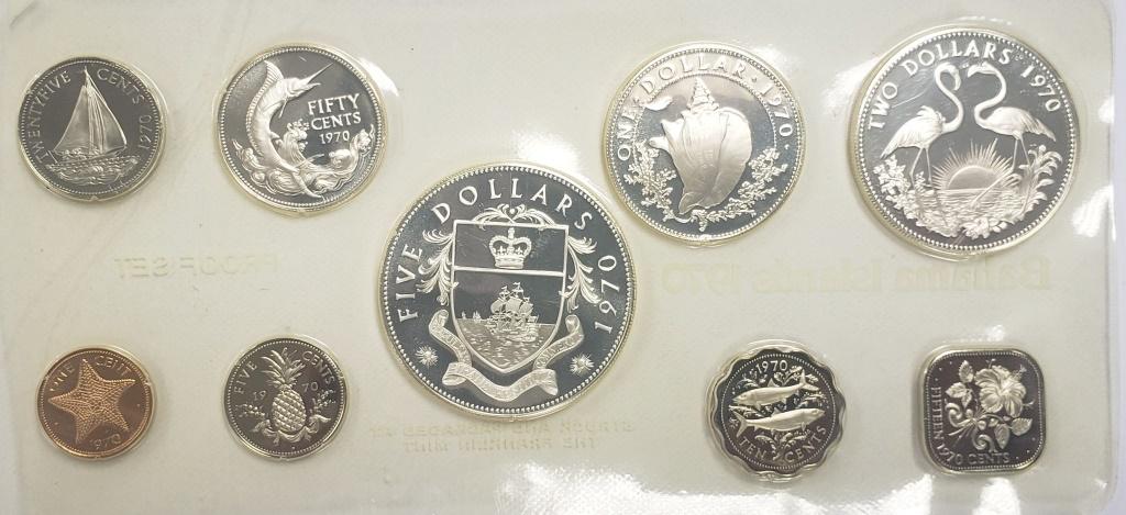 1970 Bahama Islands 9 Coin Proof Set (1 of 3)