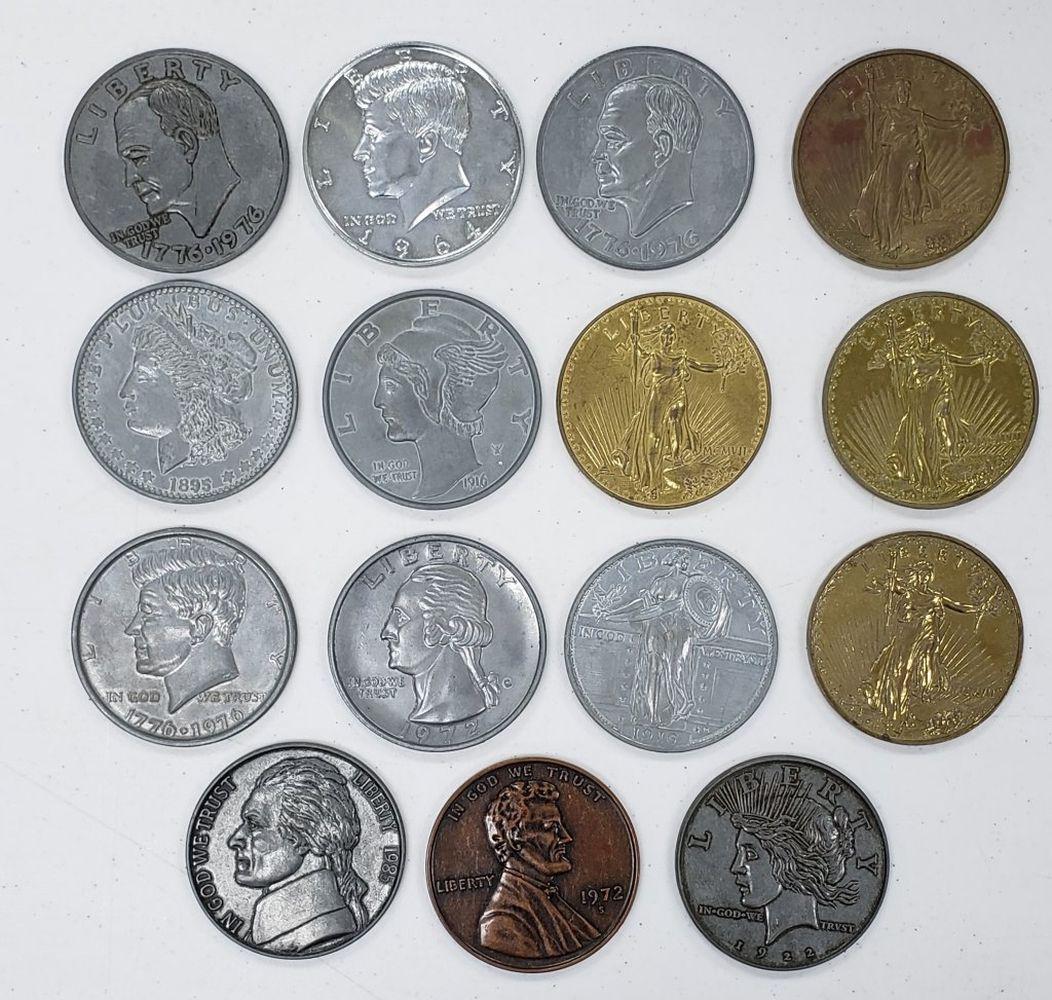 15-OVERSIZED COINS / MEDALLIONS (1 of 2)