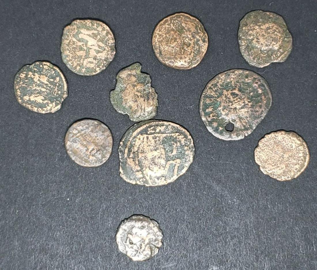 10 ANCIENT COINS - VARIOUS (1 of 1)