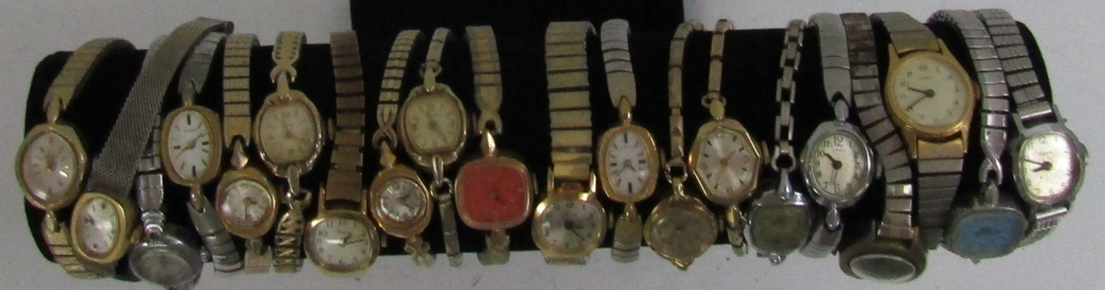 20 Timex Ladies Watches: Mechanical Winding - Not tested as to working or not-some for parts or repair- some may work