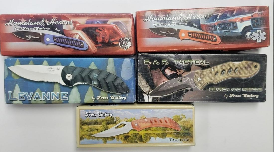 5-FROST CUTLERY KNIVES In BOXES (1 of 1)