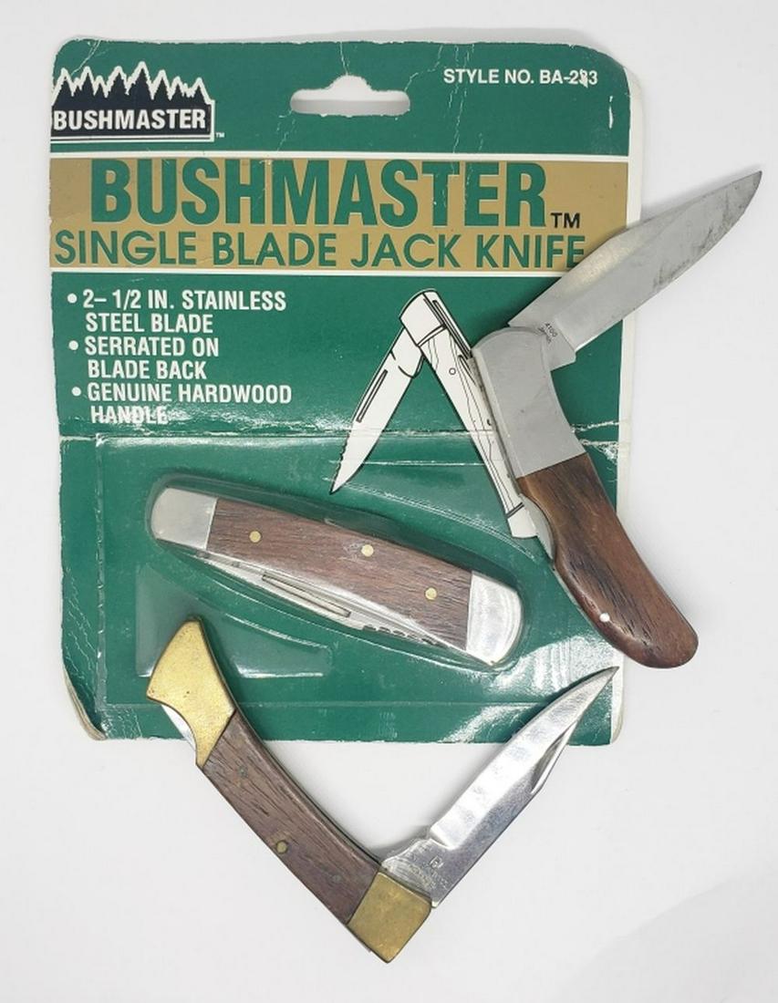 3-SINGLE BLADE LOCKBACK KNIVES (1 of 3)