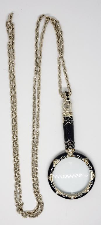 18 INCH SILVER TONED CHAIN WITH MAGNIFYING (1 of 3)