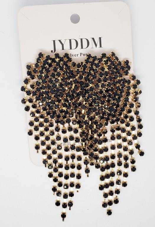 JYDDM GOLD TONED SILVER POST PIERCED EARRINGS (1 of 3)