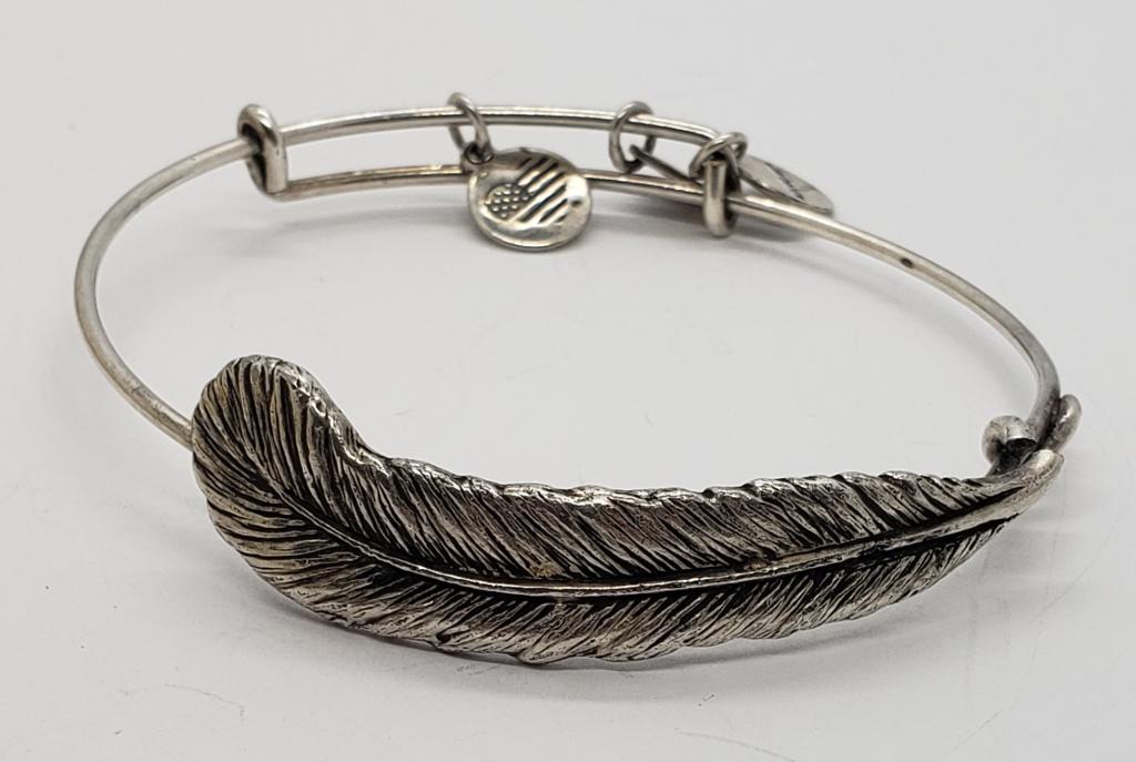 ALEX and ANI STERLING LEAF BRACELET (1 of 4)