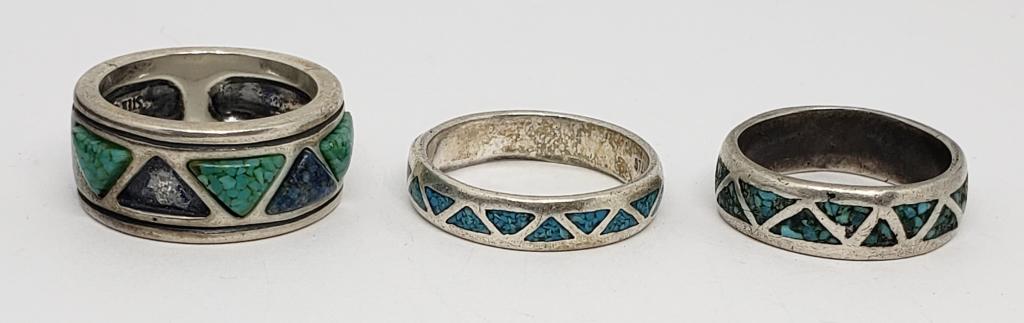 3-SOUTHWESTERN STYLE RING WITH TURQUOISE (1 of 5)