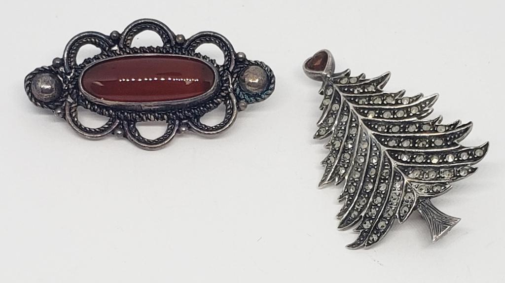 2 VTG STERLING PINS / CHRISTMAS (1 of 5)