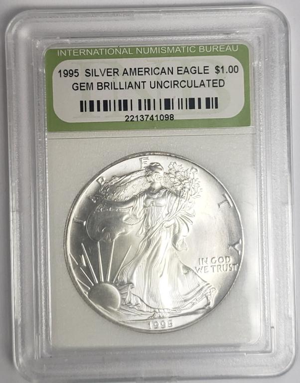1995 Silver American Eagle Gem Uncirculated - INB (1 of 4)