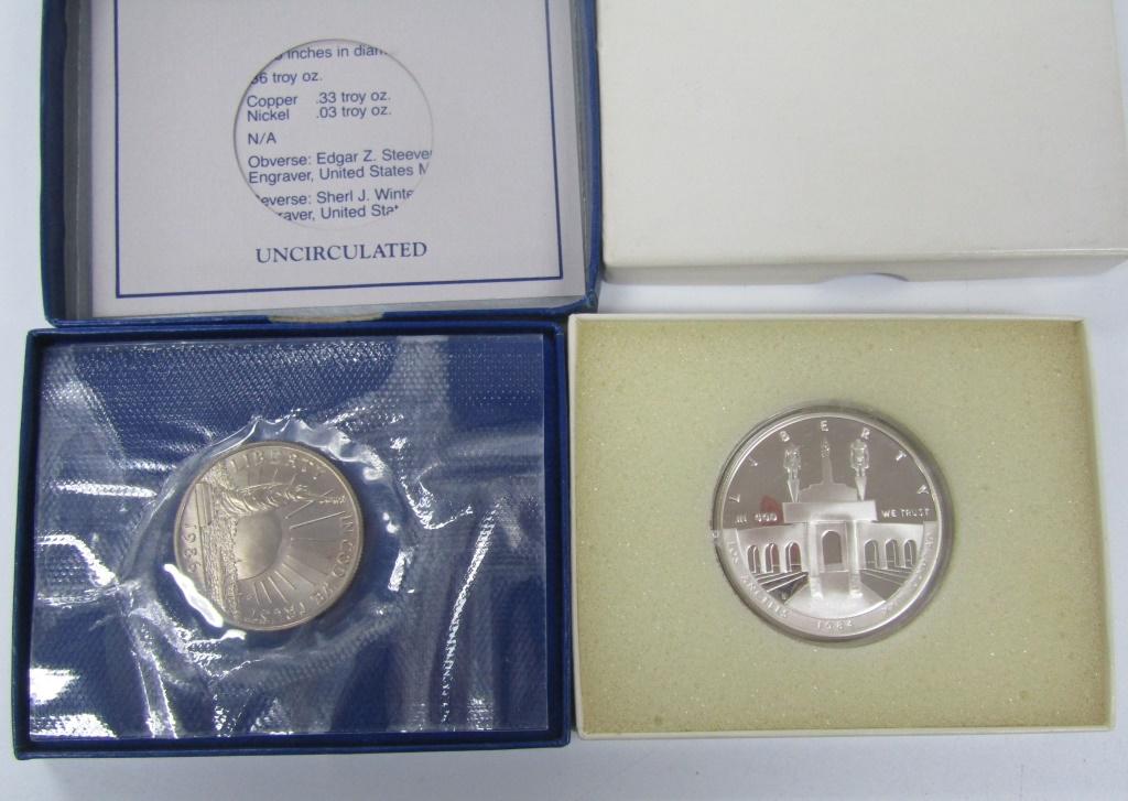 1984 PROOF OLYMPIC SILVER DOLLAR & (1 of 3)
