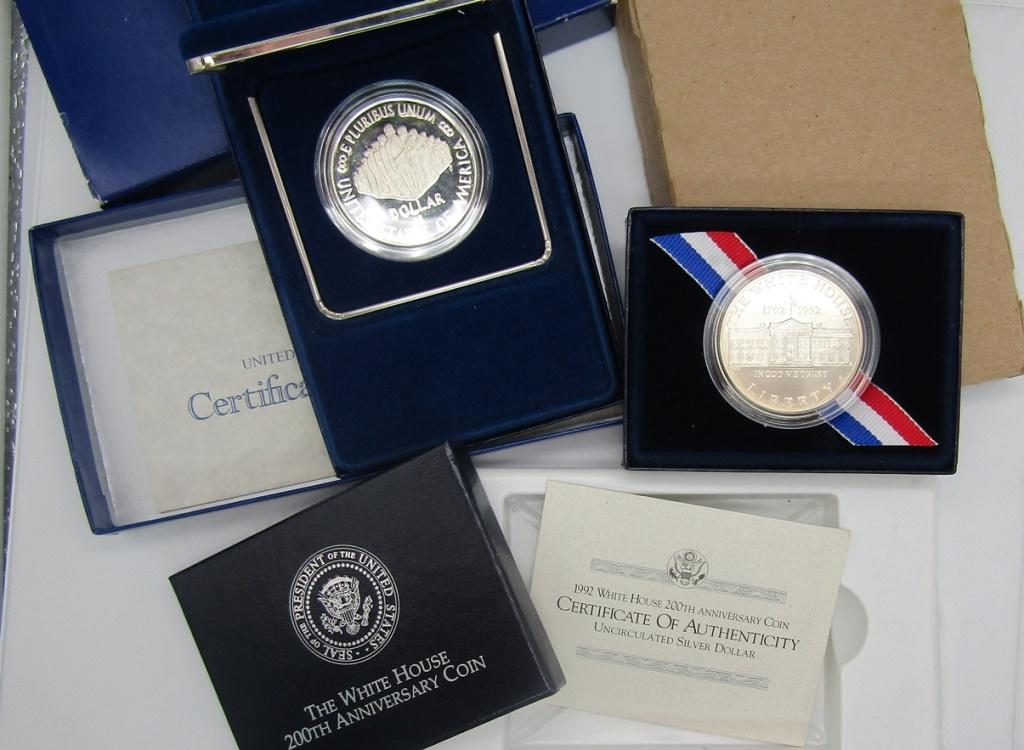 1992 UNC WHITE HOUSE SILVER DOLLAR (1 of 2)