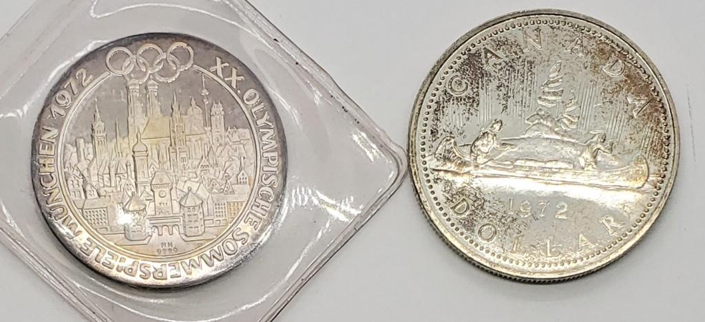 1972 CANADA SILVER DOLLAR & 1972 OLYMPISCHE (1 of 2)
