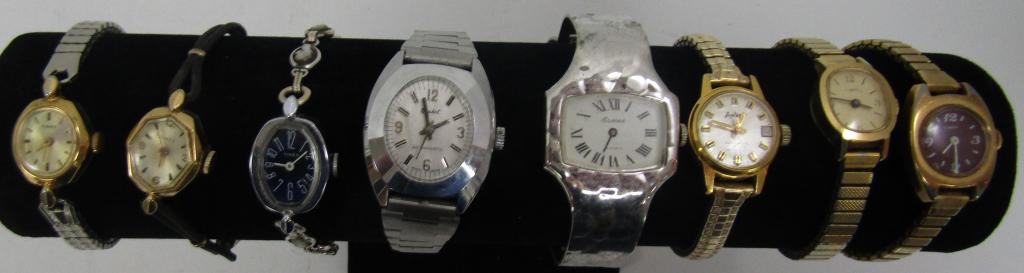 20 Ladies Winding Mechanical Watches: Timex 5 working - 15 Non-Working Not tested as to working or not - some for parts or repair - some may work