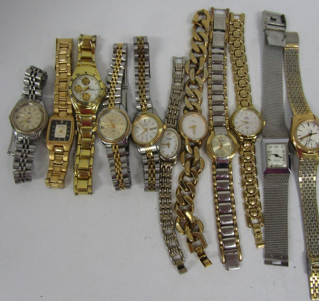 20 Ladies Quartz Wrist Watches: Timex-Novella-LA Express - Not tested as to working or not - some for parts or repair - some may work