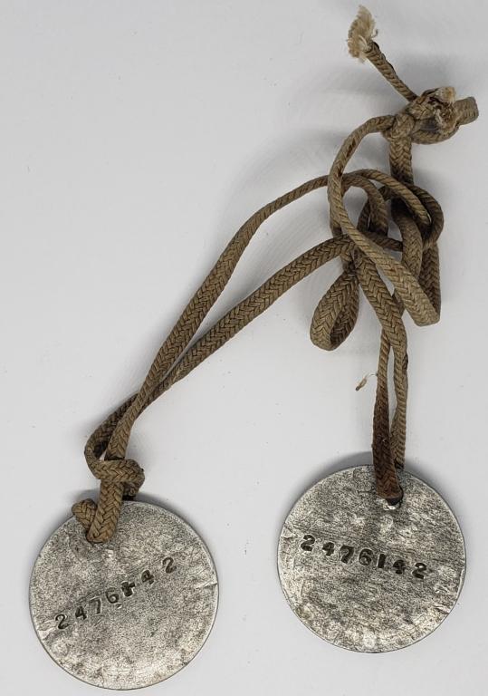 WWI Set of Dog Tags - Ross B Koehnlein: Matching set.