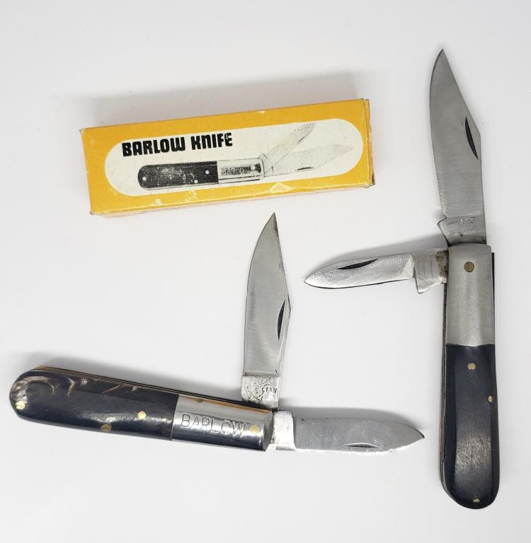 2 Vintage Barlow Knives - Unused: Stainless Pakistan