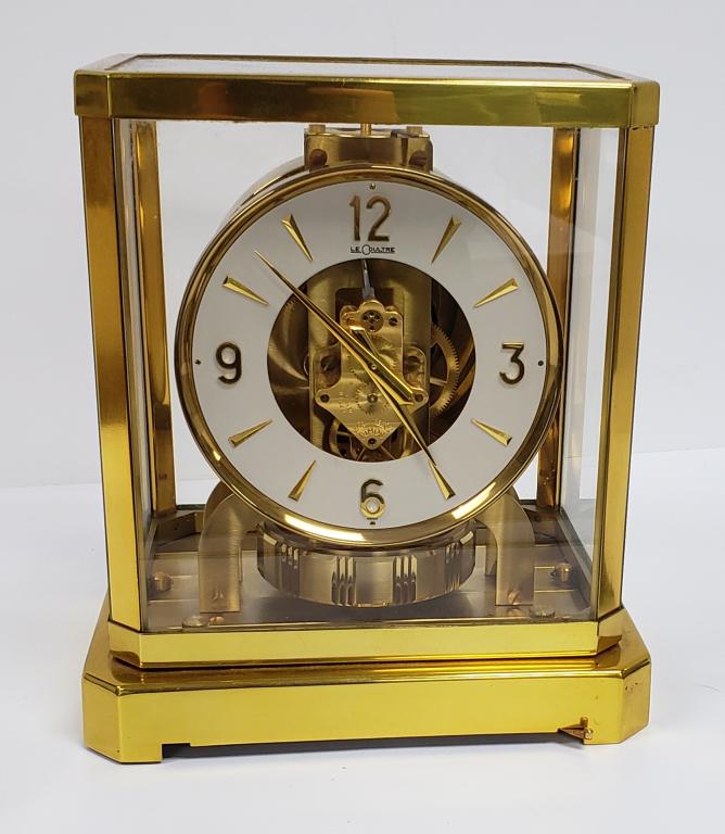 Vintage Atmos LeCoultre Mantle Clock - 15 Jewels: Runs fine. Comes with original box & tags. Finish has a few scratches and may need some light restoring.