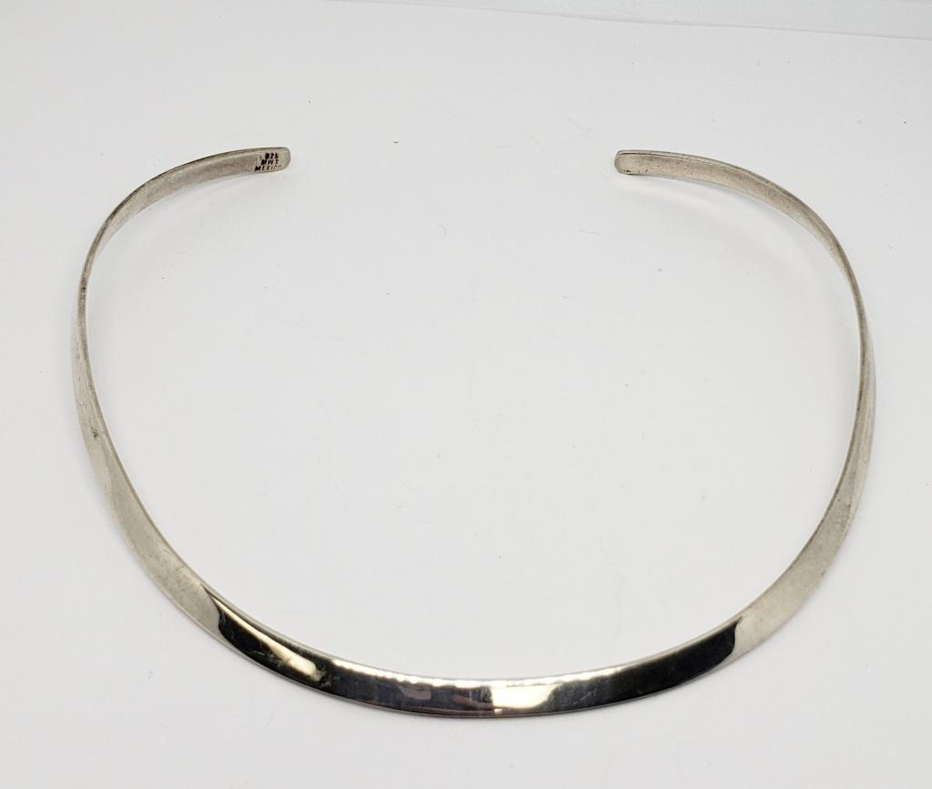 MWS MEXICO STERLING COLLAR/CHOKER NECKLACE: 14.3 DWT