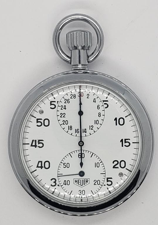 Vintage Heuer Leonidas Stop Watch - Runs Great!: In nice condition!