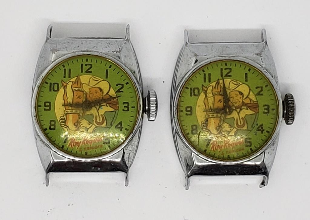 2-VINTAGE ROY ROGERS AND TRIGGER WATCH 1950s (1 of 2)