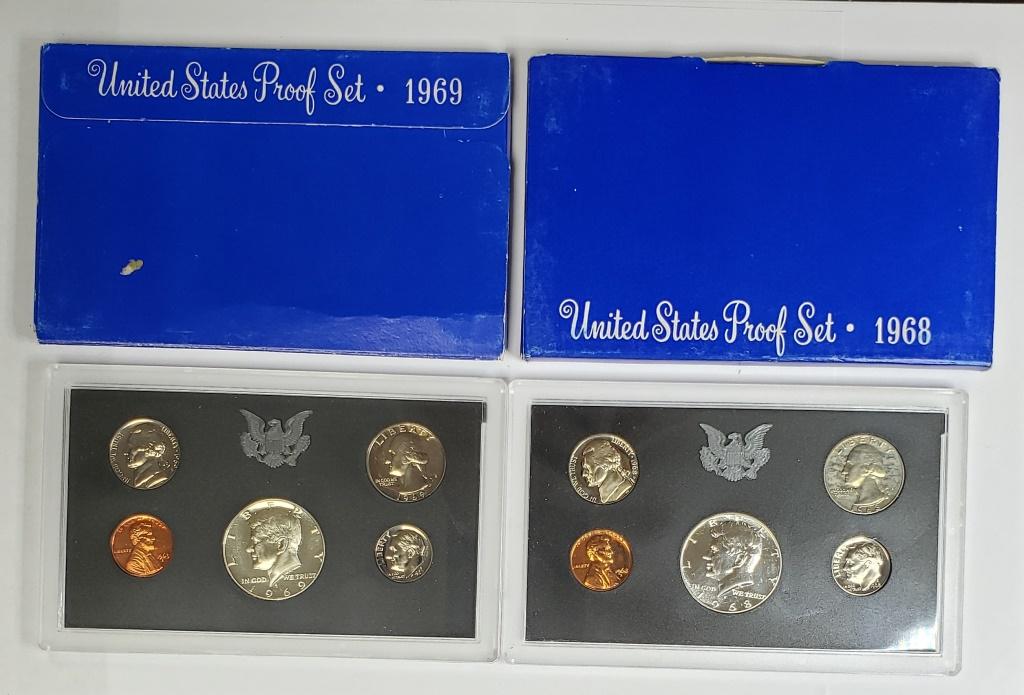 1968 & 1969 U.S. PROOF SETS (1 of 2)