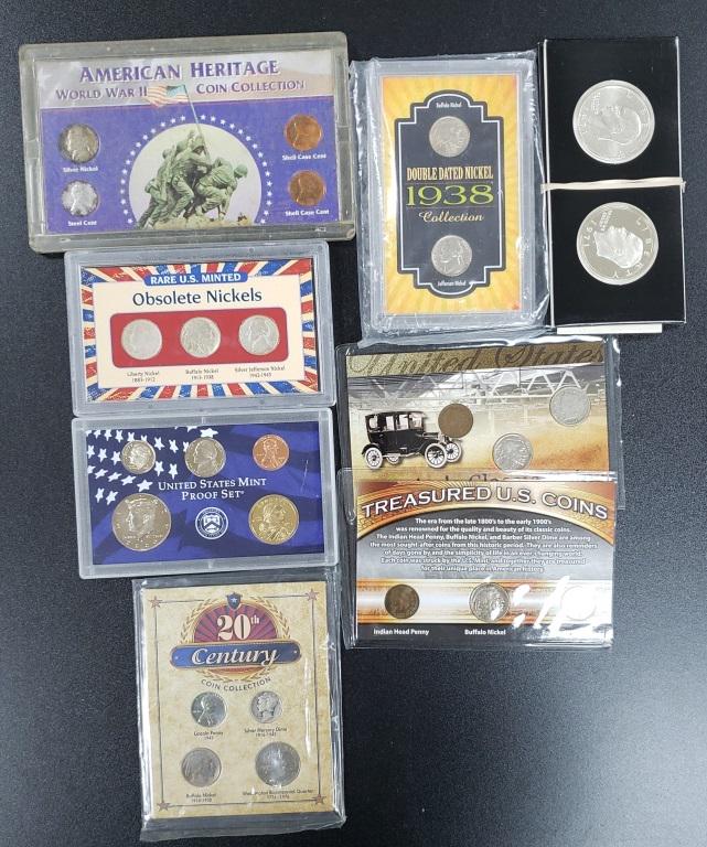 RARE U.S. MINTED OBSOLETE NICKELS, (1 of 2)